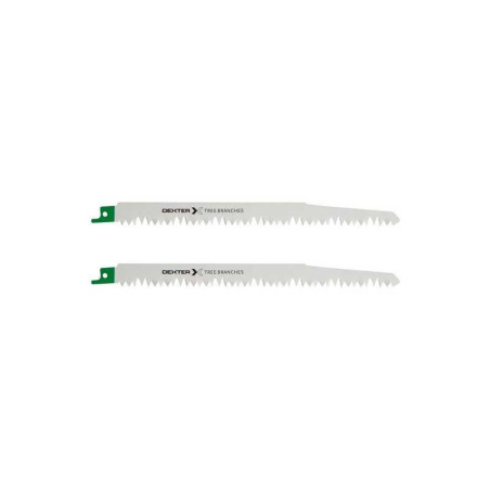  Lot de 2 lames bois coupe droite 190 mm pour scie sabre DEXTER - Sanifer Tamatave