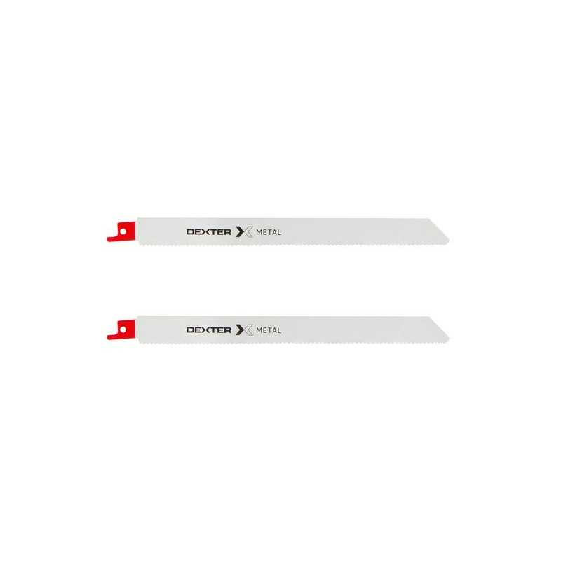  Lot de 2 lames métal coupe droite 2-8 mm pour scie sabre Dexter DEXTER - Sanifer Tamatave
