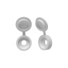 Lot de 10 cache-vis plastique blanc  Standers STANDERS - Sanifer Tamatave