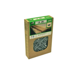  Lot de 250 vis acier tête fraisée diamètre 3 mm x l.25 mm Standers STANDERS - Sanifer Tamatave