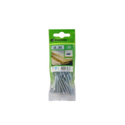  Lot de 35 vis acier tête fraisée diamètre 3 mm x l.35 mm Standers STANDERS - Sanifer Tamatave