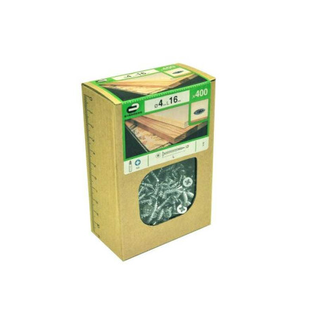  Lot de 400 vis acier tête fraisée diamètre 4 mm x l.16 mm Standers STANDERS - Sanifer Tamatave