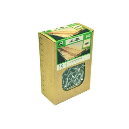  Lot de 380 vis acier tête fraisée diamètre 4 mm x l.20 mm Standers STANDERS - Sanifer Tamatave