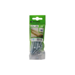  Lot de 20 vis acier tête fraisée diamètre 4.5 mm x l.40 mm Standers STANDERS - Sanifer Tamatave