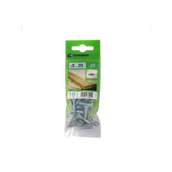 Lot de 25 vis acier tête fraisée diamètre 5 mm x l.20 mm Standers STANDERS - Sanifer Tamatave