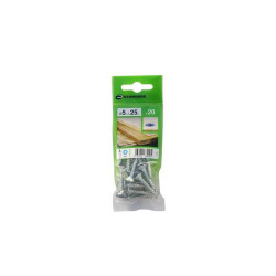  Lot de 20 vis acier tête fraisée diamètre 5 mm x l.25 mm Standers STANDERS - Sanifer Tamatave