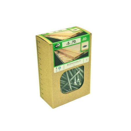  Lot de 60 vis acier tête fraisée diamètre 5 mm x l.70 mm Standers STANDERS - Sanifer Tamatave