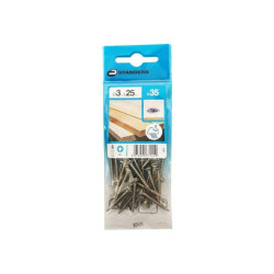  Lot de 35 vis inox tête fraisée diamètre 3 mm x l.25 mm Standers STANDERS - Sanifer Tamatave