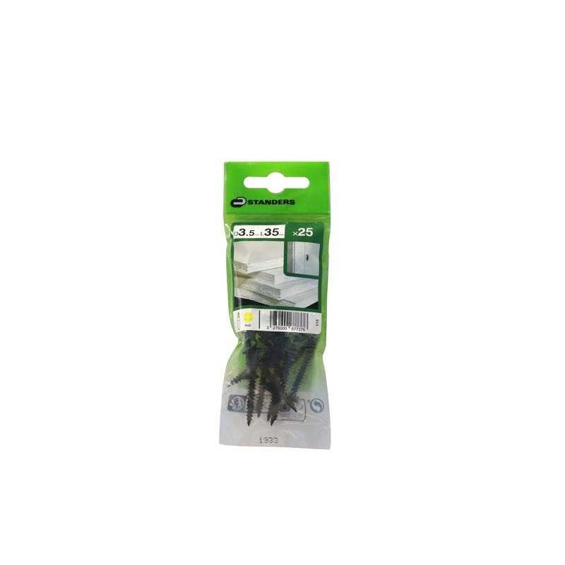  Lot de 25 vis acier trompette phillips x l.35 mm Standers STANDERS - Sanifer Tamatave
