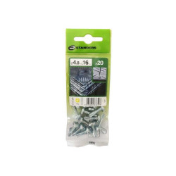  Lot de 20 vis autoperceuse acier tête fraisée phillips x l.16 mm Standers STANDERS - Sanifer Tamatave
