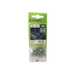  Lot de 40 vis autoperceuse acier tête fraisée phillips x l.9.5 mm Standers STANDERS - Sanifer Tamatave