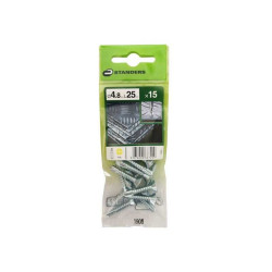  Lot de 15 vis autoperceuse acier tête fraisée phillips x l.25 mm Standers STANDERS - Sanifer Tamatave