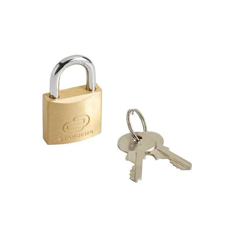  Cadenas à clé laiton l.30 mm Standers STANDERS - Sanifer Tamatave