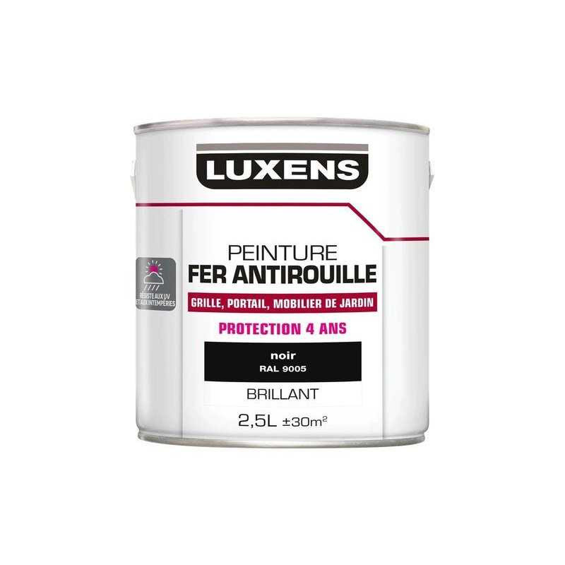  Peinture fer extérieur luxens noir glossy 2 5 l LUXENS - Sanifer Tamatave