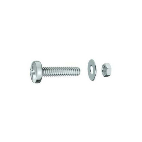  Lot de 20 boulons tête cylindrique acier zingué l.12 x diamètre 5 mm  Standers STANDERS - Sanifer Tamatave