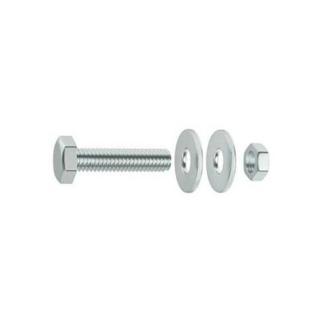  Lot de 10 boulons tête 6 pans acier zingué l.25 x diamètre 6 mm  Standers STANDERS - Sanifer Tamatave