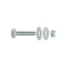 Lot de 10 boulons tête 6 pans acier zingué l.25 x diamètre 6 mm  Standers STANDERS - Sanifer Tamatave
