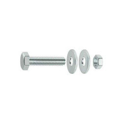  Lot de 4 boulons tête 6 pans acier zingué l.80  Standers STANDERS - Sanifer Tamatave