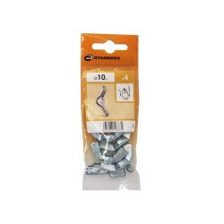  Lot de 4 écrous oreilles acier diamètre 10 mm  Standers STANDERS - Sanifer Tamatave