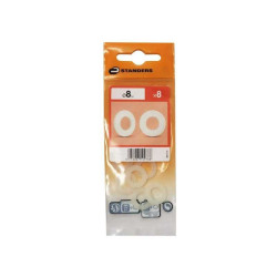 Lot de 8 rondelles nylon brut diamètre 8.3 mm  Standers STANDERS - Sanifer Tamatave