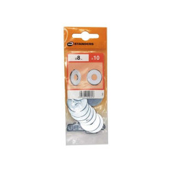  Lot de 10 rondelles acier carbone zingué diamètre 8.4 mm  Standers STANDERS - Sanifer Tamatave