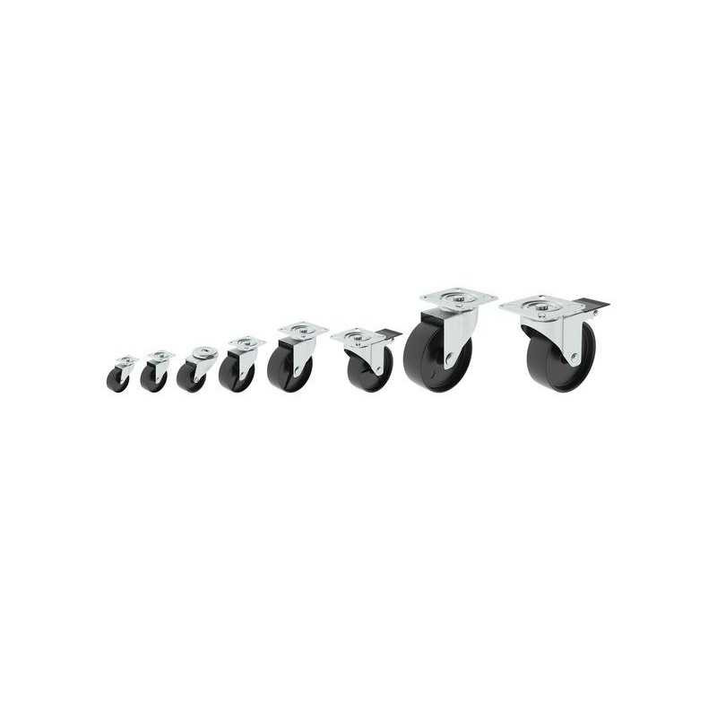  Roulette fixe à platine diamètre 40 mm STANDERS - Sanifer Tamatave