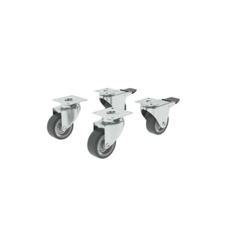  Roulette pivotante à platine diamètre 50 mm STANDERS - Sanifer Tamatave