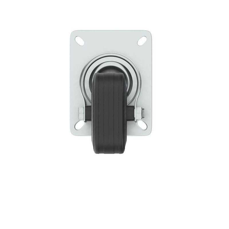  Roulette fixe à platine diamètre 125 mm STANDERS - Sanifer Tamatave