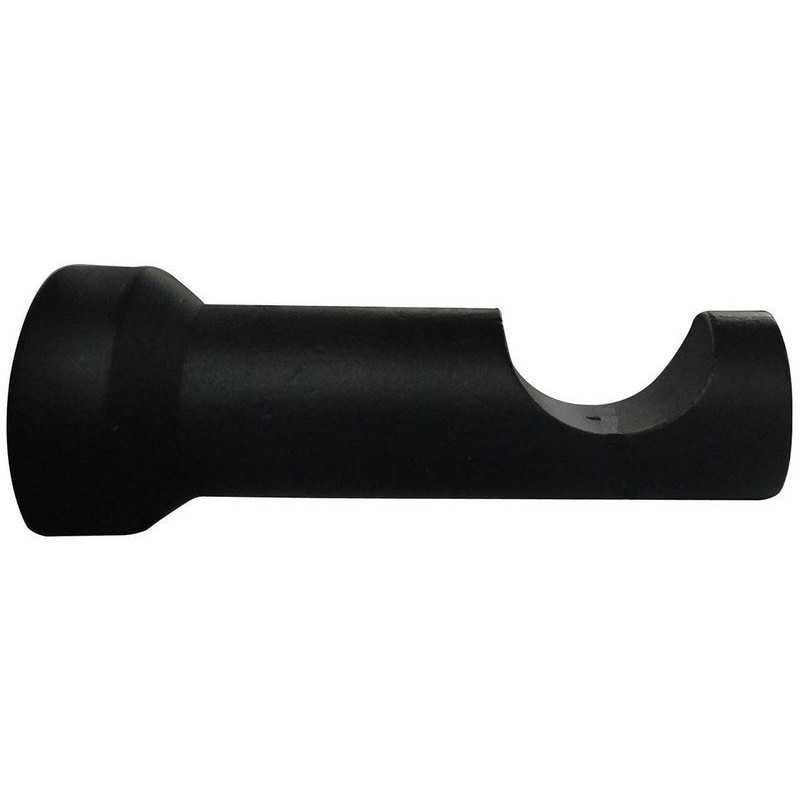  Support tringle à rideau Charme recup, 28 mm noir mat INSPIRE INSPIRE - Sanifer Tamatave
