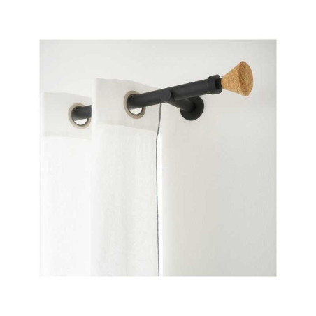  Tringle à rideau à composer charme noir mat diamètre  28 mm 200 cm INSPIRE - Sanifer Tamatave