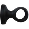  Support tringle à rideau charme recup 28 mm noir mat  Inspire INSPIRE - Sanifer Tamatave