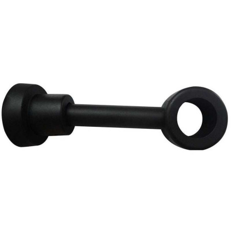  Support tringle à rideau charme recup 28 mm noir mat  Inspire INSPIRE - Sanifer Tamatave