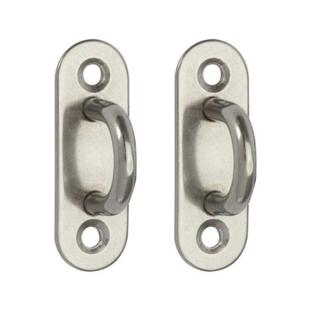  Lot de 2 platines à oeil inox diamètre 6 STANDERS - Sanifer Tamatave
