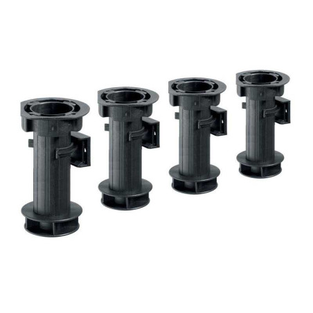 Lot de 4 pieds plastique à visser h 150 HETTICH - Sanifer Tamatave