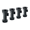 Lot de 4 pieds plastique à visser h 150 HETTICH - Sanifer Tamatave