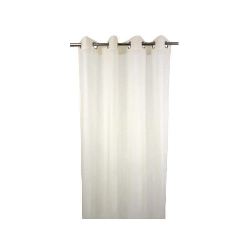 Voilage tamisant niagara blanc l 140 x h 260 cm Sans marque - Sanifer Tamatave