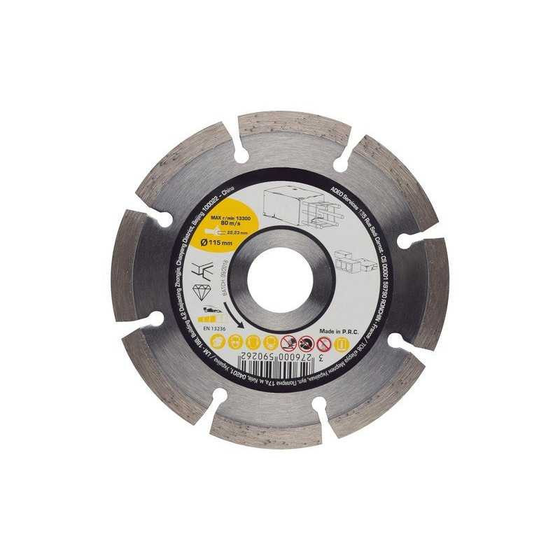  Disque diamant pour béton diamètre 115 mm Sans marque - Sanifer Tamatave