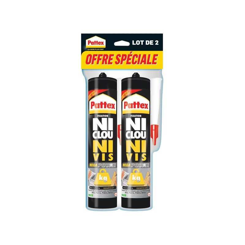  Colle mastic ni clou ni vis mega power pattex 740 g PATTEX - Sanifer Tamatave