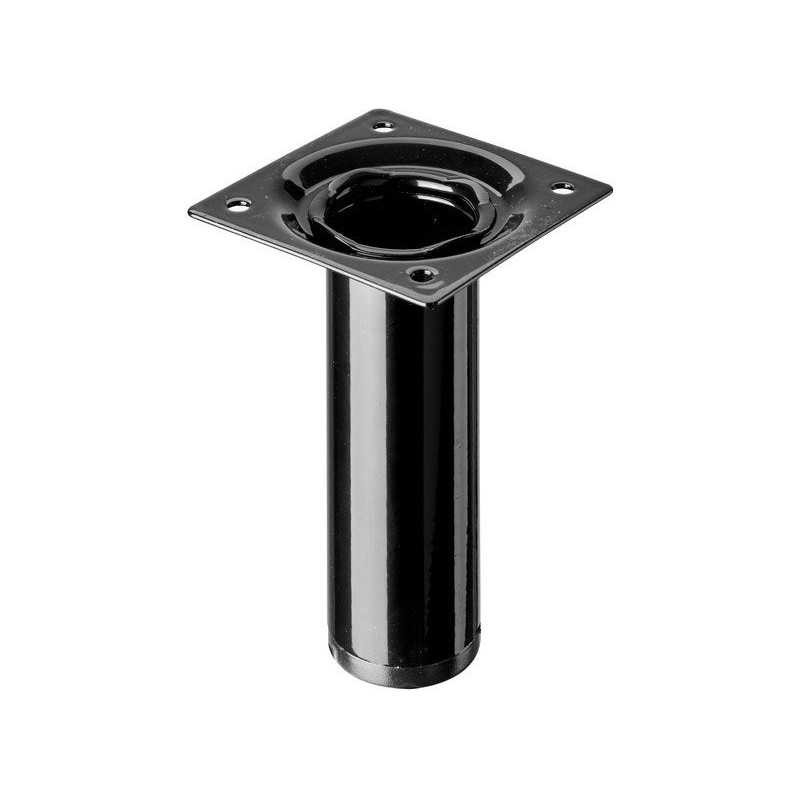  Pied de meuble cylindrique fixe acier époxy noir 10 cm HETTICH - Sanifer Tamatave
