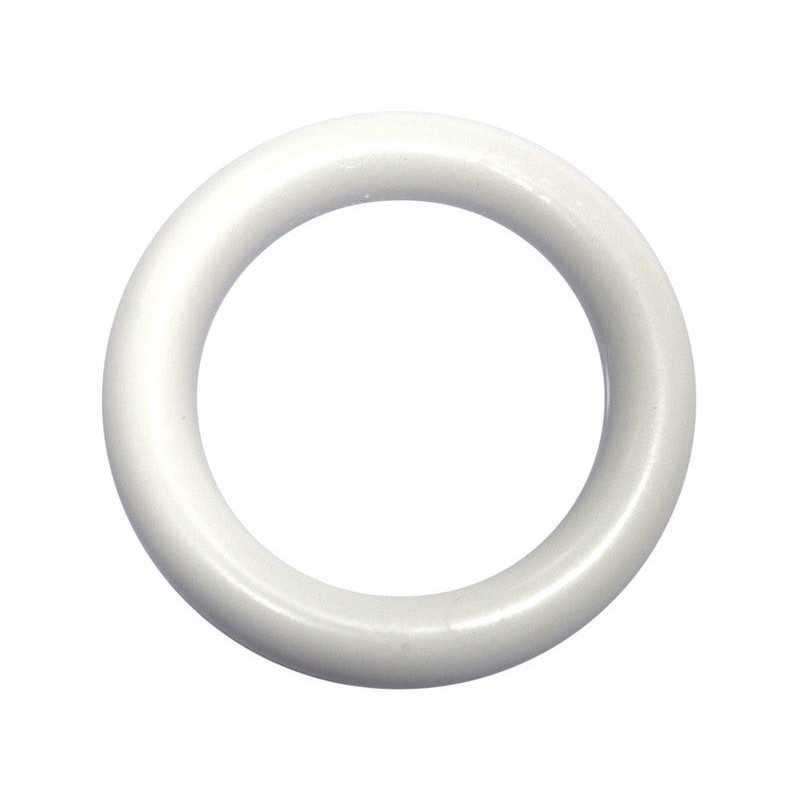 Anneaux pour tringle à rideau 28 mm en bois blanc INSPIRE - Sanifer Tamatave