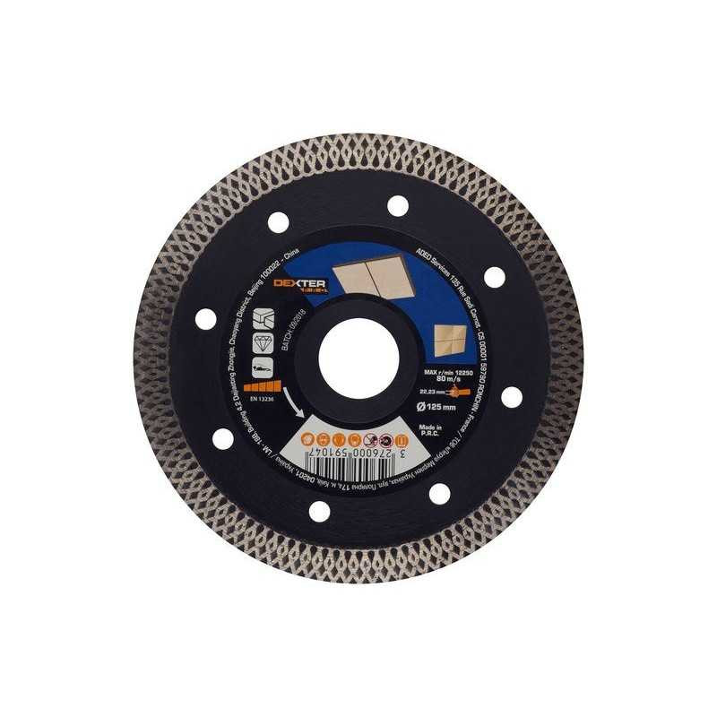  Disque diamant grés-céramique pour carrelage diamètre 125 mm DEXTER PRO - Sanifer Tamatave