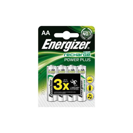 Lot de 4 piles rechargeable aa power plus 2500 mah energizer ENERGIZER - Sanifer Tamatave