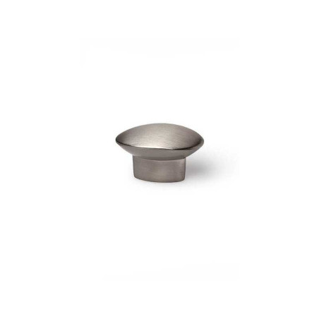  Lot de 4 boutons de meuble ovale zamak brossé h 24 x l 41 x p 19 mm REI - Sanifer Tamatave