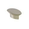  Bouton de meuble ovale argent zamak h 24 x l 41 x p 19 mm REI - Sanifer Tamatave