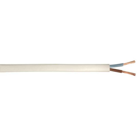 Câble électrique 2 x 0 75 mm² h03vvh2-f en couronne de 5m blanc Sans marque - Sanifer Tamatave