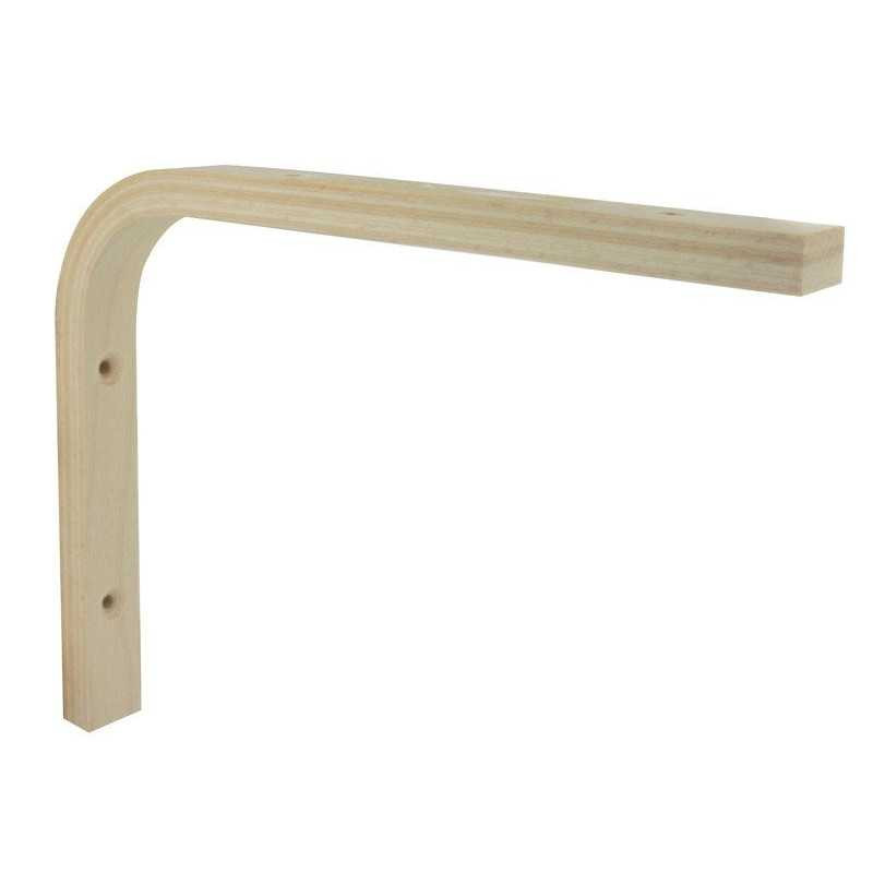  Equerre multiplis bois brut naturel h 15 x p 20 cm Sans marque - Sanifer Tamatave