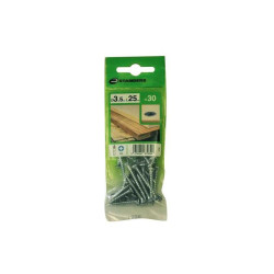  Lot de 30 vis acier tête fraisée diamètre 3.5 mm x l.25 mm Standers STANDERS - Sanifer Tamatave