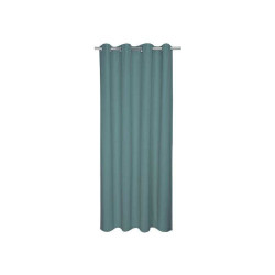  Rideau tamisant coton biologique leya bleu l 140 x h 280 cm INSPIRE - Sanifer Tamatave