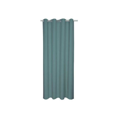  Rideau tamisant coton biologique leya bleu l 140 x h 280 cm INSPIRE - Sanifer Tamatave