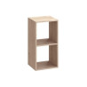  Etagère 2 cases cube décoratif spaceo kub chêne h  70 5 x l  36 x p  31 cm SPACEO - Sanifer Tamatave